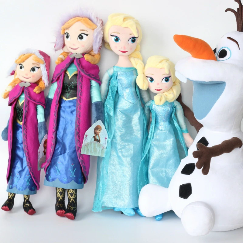 Disney Zamrznjene 50 CM, Ana Elsa Plišastih Lutka Igrače Luštna Dekleta Igrače Kraljica Princesa Anna Elsa Lutka Dekle Rojstni dan Darila