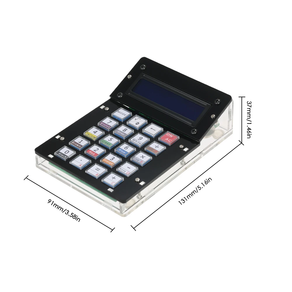 DIY Kalkulator Števec Elektroniko, Komplet z Akril Primeru LCD-Zaslon Multi-purpose Elektronski Kalkulator Števec Računalništvo