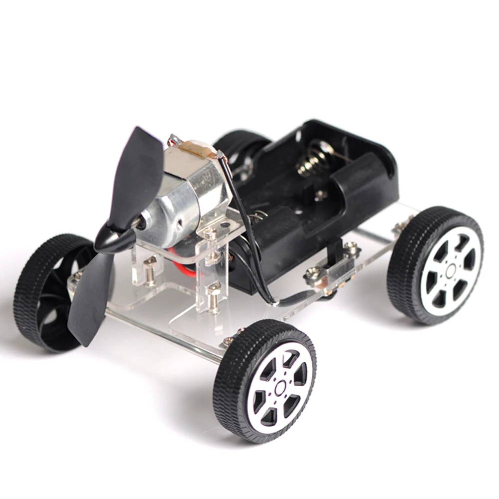 DIY Wind-up Avto Moč Vozila Avto Model Kompleti Sestavljanje Avto Igrače Znanstvene Poskuse Izobraževalne Igrače za Otroke Auto Motor