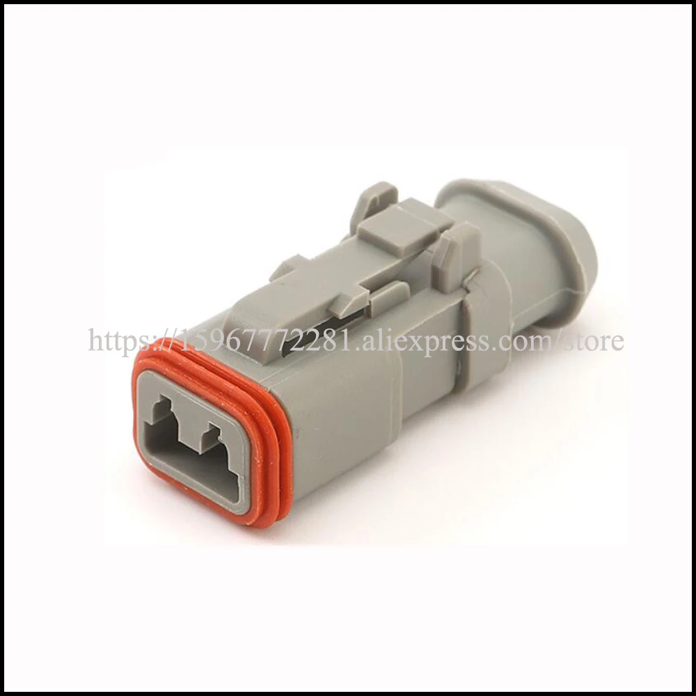 DT06-2S-E008 1,5 mm PA66+GF sivo Novo energijo avto moški Priključek za kabel usb Priključek auto vtičnico 2pin ženski Konektor avtomobilske vtičnice