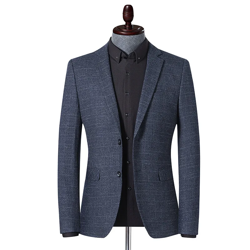 FGKKS Slim Mens Jopiči Nove Poslovne Priložnostne Obleko, Jakne, Moške, Visoke Kakovosti Formalnih Vgrajene v Žep Blazer Moški Plašč