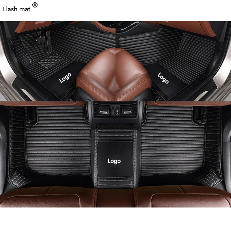 Flash mat Logotip avto predpražnike za Tesla model 3 Model S Model X avto styling pribor avtomobilski stopala zajema stopala mat