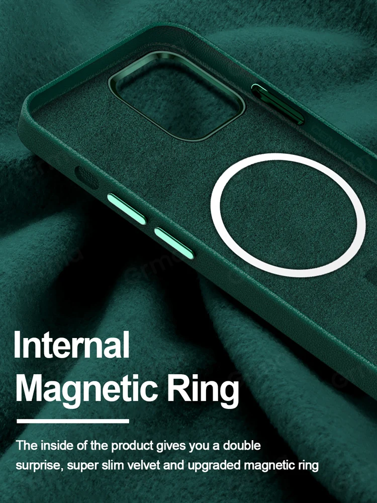 Grma Original Mag Magnetni Varno Tuljavo Tekoče Silikona Primeru Telefon Za Apple iPhone Mini 12 12 Pro Max Pravega Usnja, Hrbtni Pokrovček