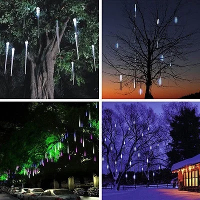 HENYNET Kul Meteor Tuš, ki Spadajo Star/Kaplja Dežja/Ledenica Sneg, LED Xmas Tree Niz Lahka Nepremočljiva