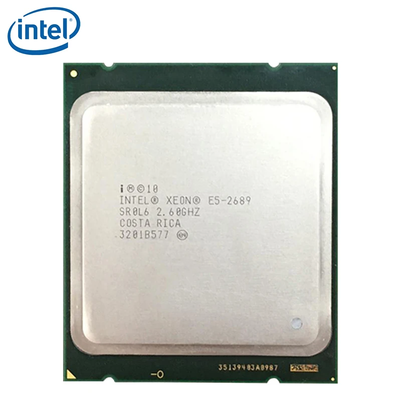 Intel Xeon E5 2689 LGA 2011 115W 2.6 GHz, 8 Core 16 Niti CPU Desktop Processor Osmih osnovnih E5-2689 preizkušen dela