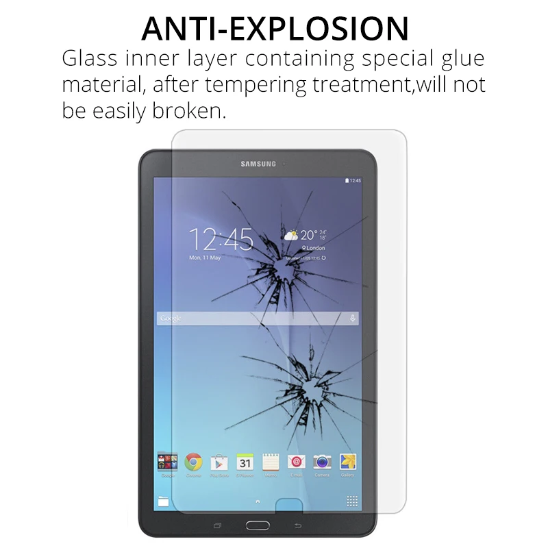 Kaljeno Steklo Screen Protector for Samsung Galaxy Tab E 9.6 T560 T561 SM-T560 SM-T561 Tablet Zaščitno Steklo Stražar Film