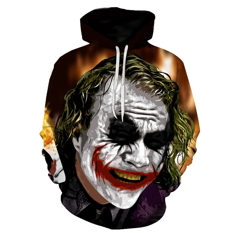 Klovn Joker HAHA Moški Ženske Hoodies Demon Humoreska 3D Tiskanje, Vzorec Hoodies Hip Hop Smešno Sweatshirts Pomlad Jesen Moških Oblačil