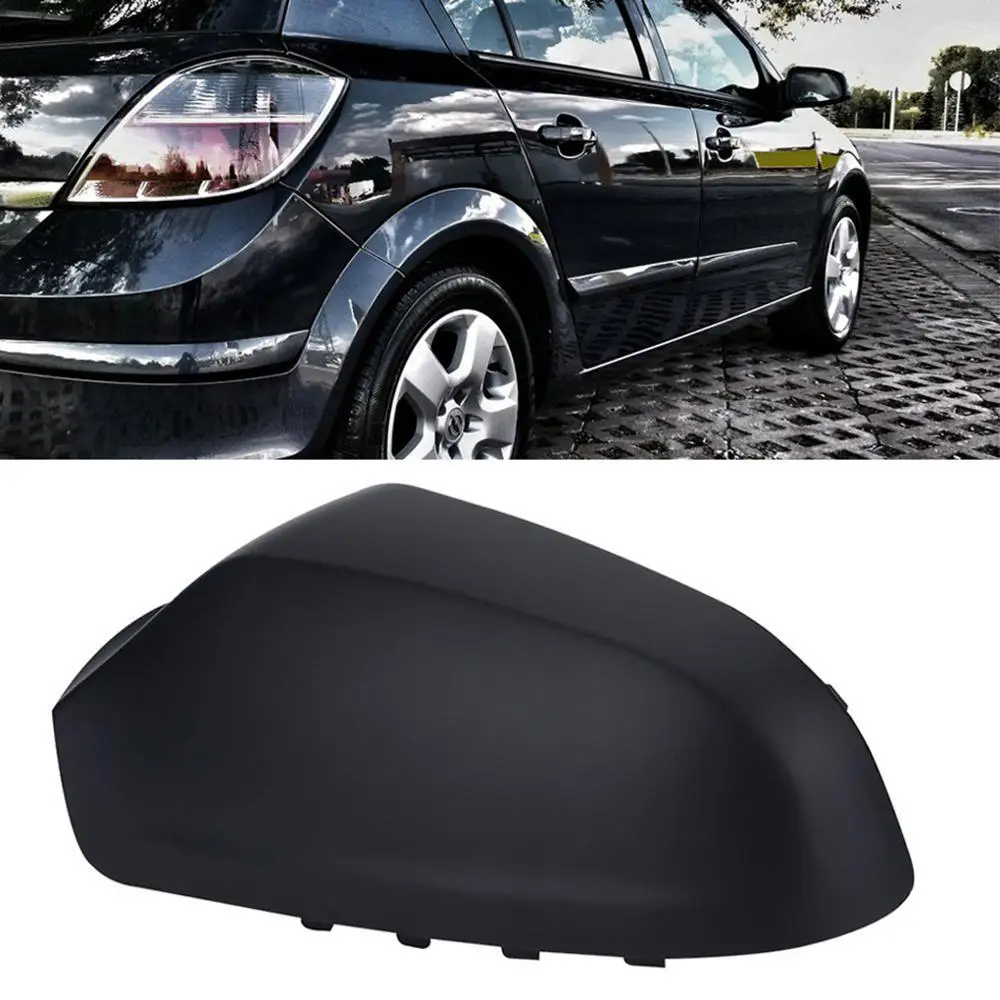 Light Black Levo Voznik Strani Rearview Krilo Ogledalo Zajema Stanovanje Varstvo Kape za Opel Astra, 2004-2008