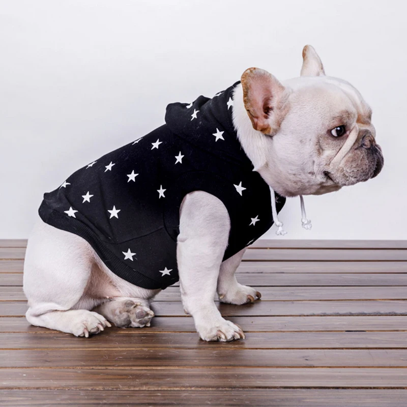 Ljubek Pes Hoodie Pet Obleke za Majhne Pse Chihuahua Francija Bika Pes, Mačka Oblačila Plašč z Zvezdami Toplo Zimo Pet Dobavitelj 545330