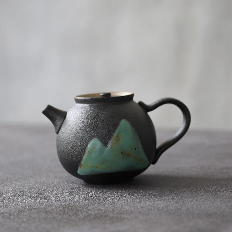 LUWU črne keramične čajniki gorskih kitajski kung fu čaj pot drinkware