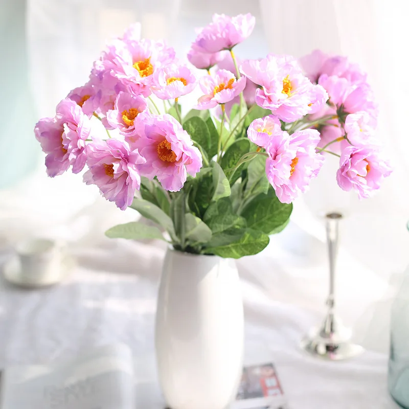 Maka umetno cvetje svile ponaredek cvet flores artificiais diy domači kuhinji dekoracijo dodatki, poročno cvetje