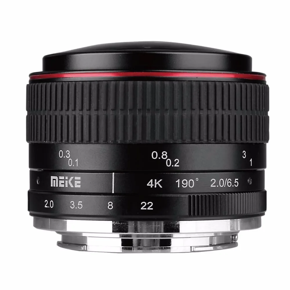 Meike 6,5 mm, F2,.0 Zaslonke, Ročno Ostrenje APS-C Mirrorless Kamero Super Wide Angle Fisheye Objektiv za Canon EF-nastavek za Sony Lenning