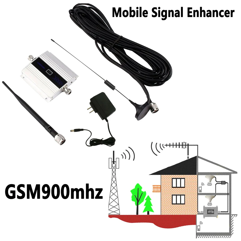 Mobilni Telefon Signal Booster 900Mhz GSM Ojačevalec Antena Trpežne za Mobilni Telefon NK-Nakupovanje