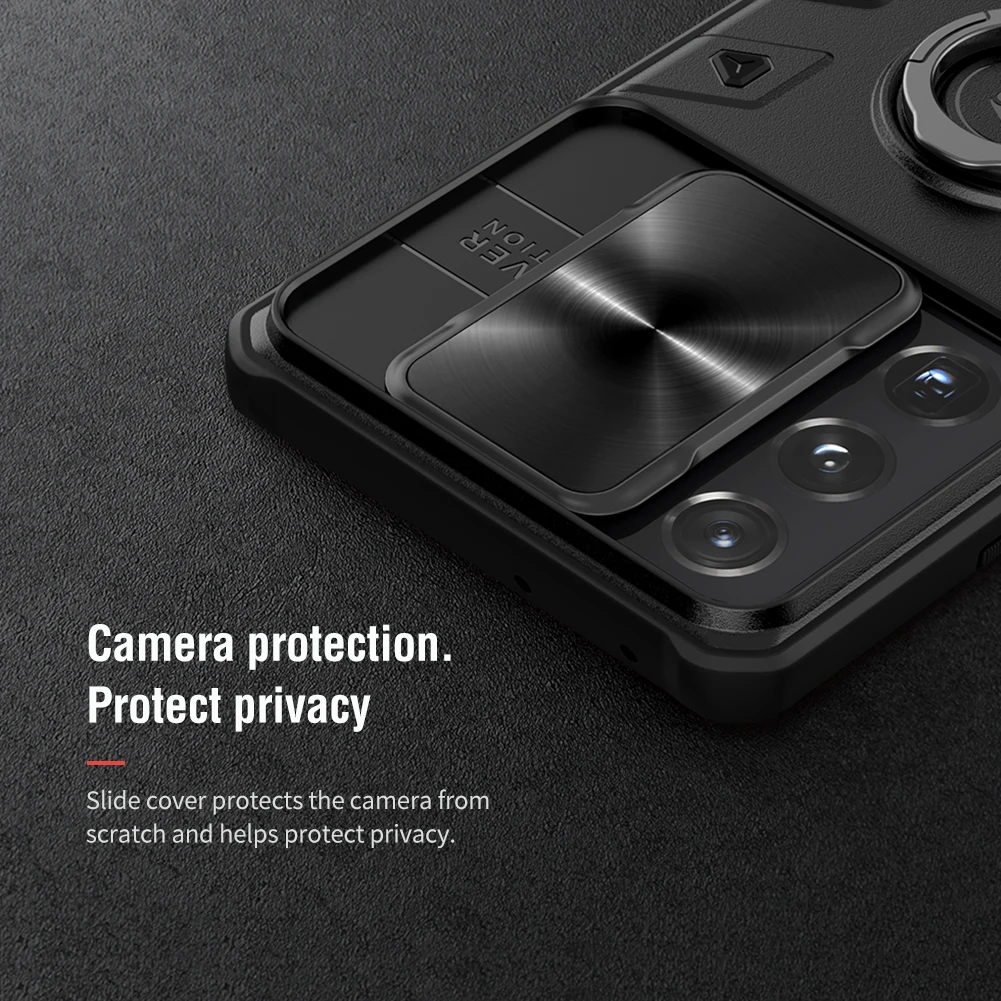 Nillkin za Samsung Galaxy S21 Ultra Camshield Oklep Vpliv, ki je Odporna Pokrovček Potisnite Fotoaparat Zaščite Ohišje za Samsung S21 Plus 5G
