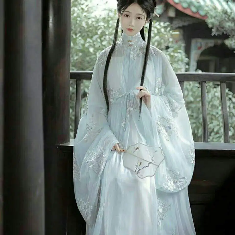 Novo Hanfu Obleko Kitajskih Žensk Dolgo Haljo Ming Dinastija Hanfu Starih Oblačil Tradicionalnih Elegantno Klasični Ples Fazi Kostumi