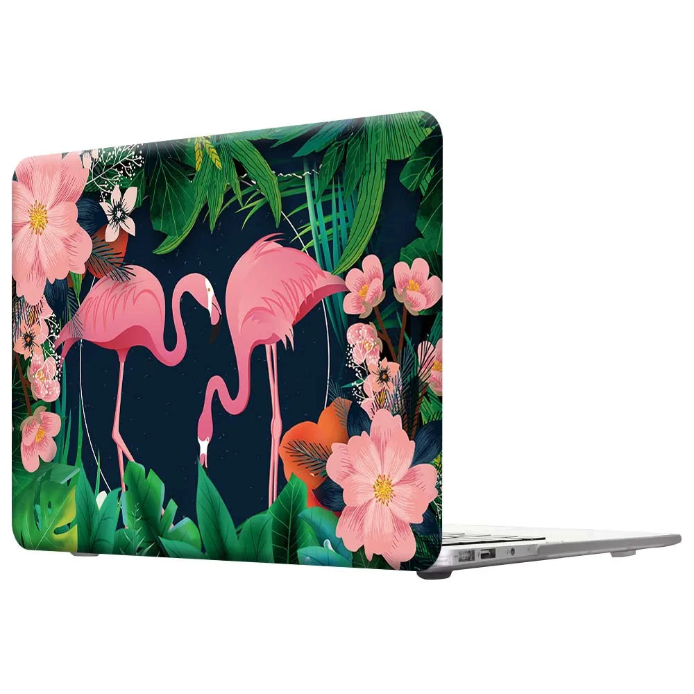 Novo Shockproof Laptop Primeru za Apple MacBook Air Pro Retina 12 13 15 16 Palčni z Flamingo Vzorec Series Prenosnik Dodatki