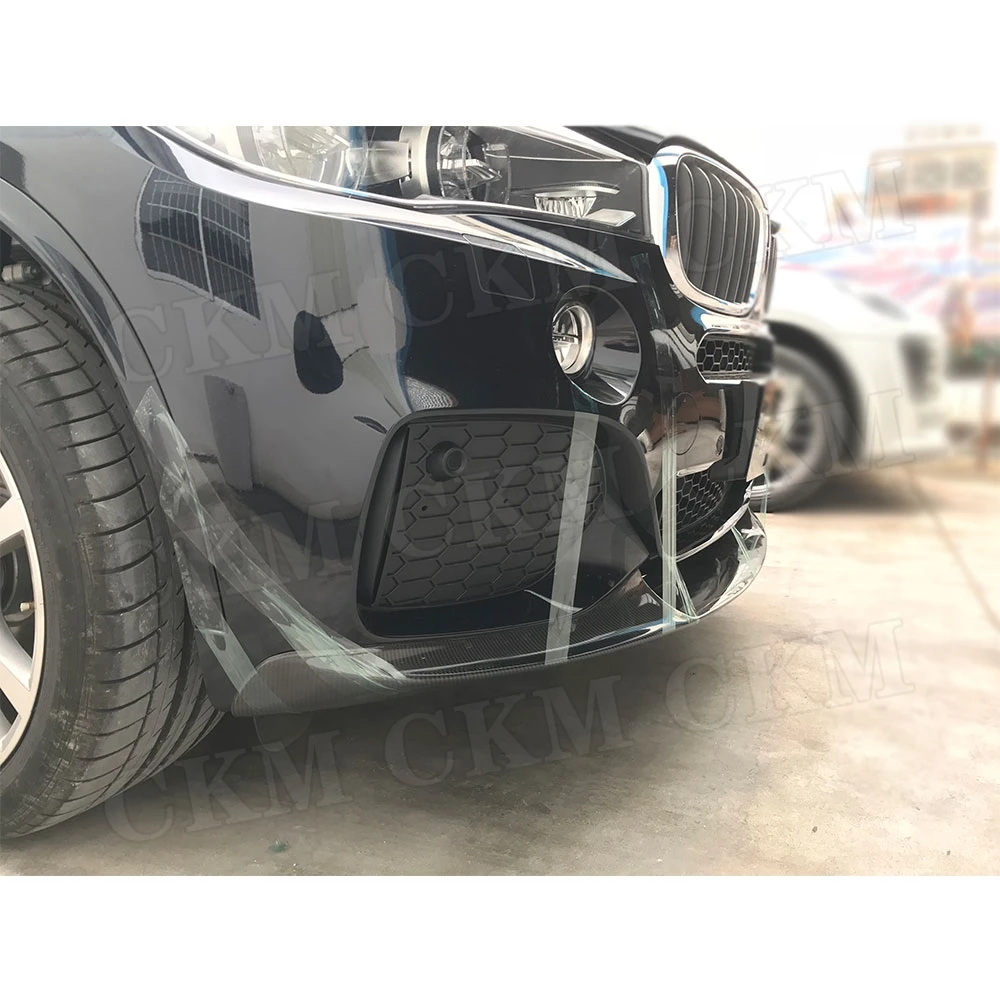 Ogljikovih Vlaken / FRP Sprednji Odbijač Lip Spojler Za BMW X5 F15 M Sport-2018 MP Slog Brado Zaščitnik