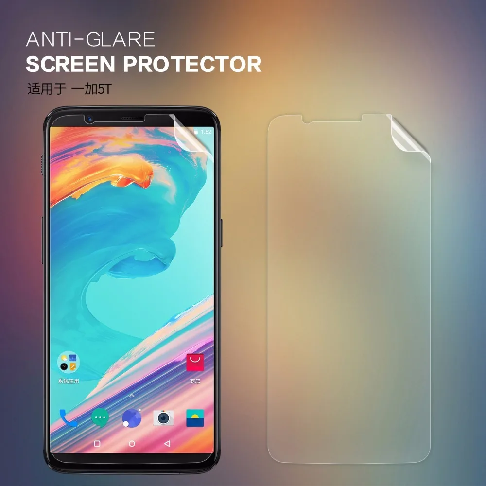OnePlus 5T Screen Protector NILLKIN Super Clear /Mat Anti-prstni odtis za HIŠNE En Plus 5T Zaščitno folijo