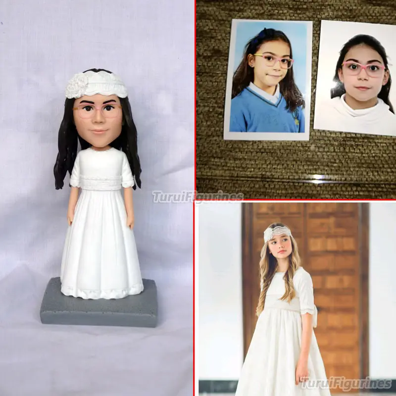 OOAK torto pokrivalo darilo za rojstni dan osebno bobblehead figurice lutke spominki po meri gline figurice Miniature mini kip