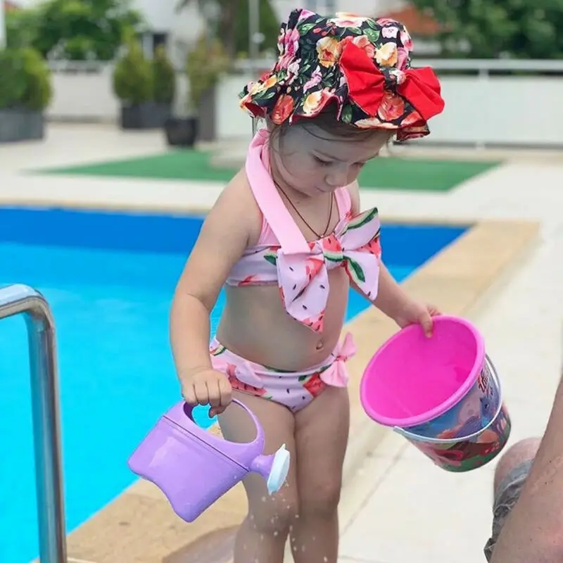 Otroci Baby Dekleta Tankini Kopalke, Kopalke, Kopalke Plažo Bikini Komplet
