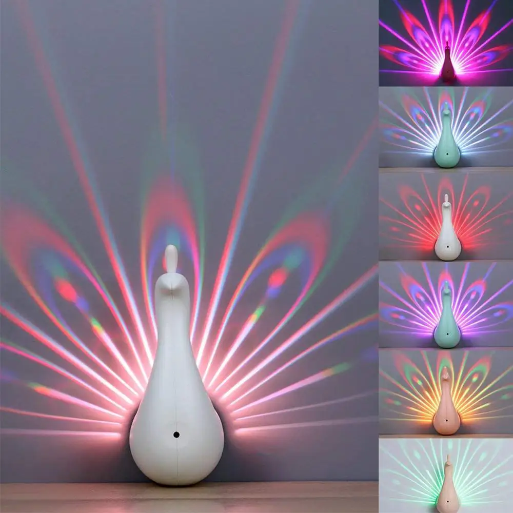 Pav Projekcija LED Stenska Luč 1W Daljinski upravljalnik Stenske Luči Doma Decro Romantično Vzdušje Barvita Ozadja Noč Ligh