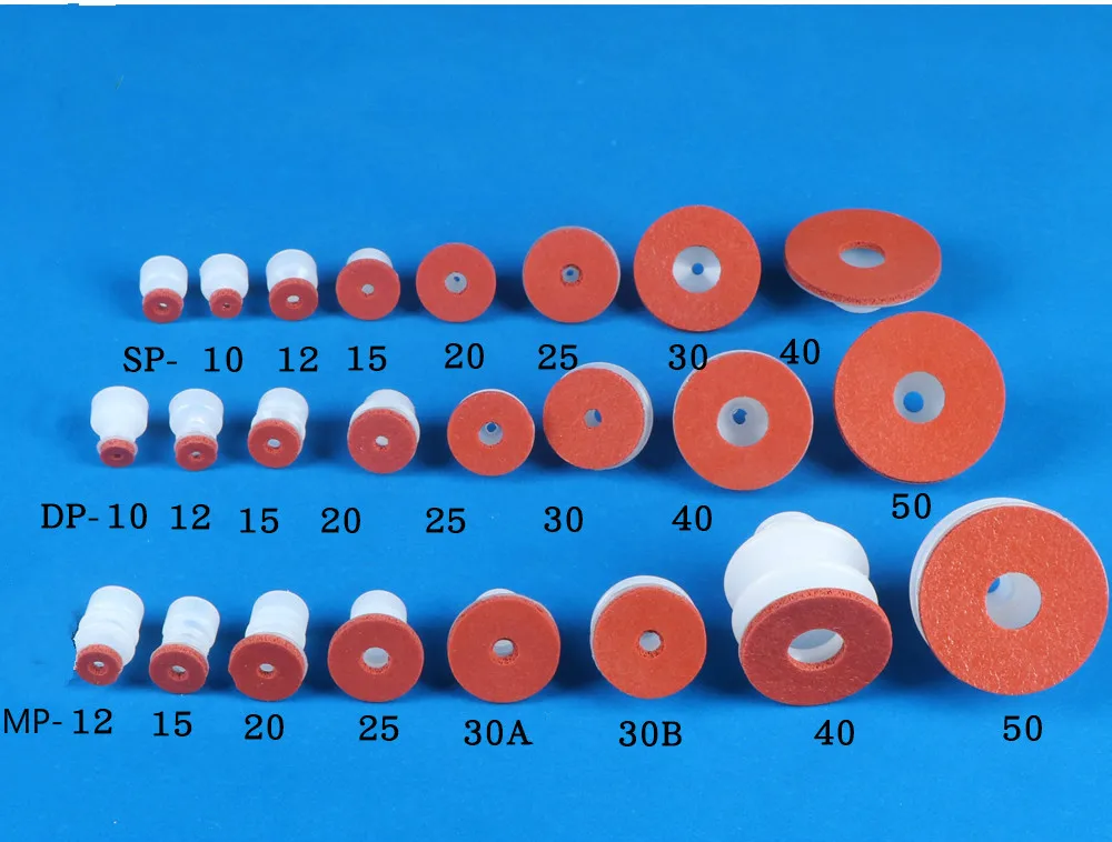 Po meri pnevmatski element za sesalno skodelico goba vakuumske bedak brez zamika in velika glava 8 mm