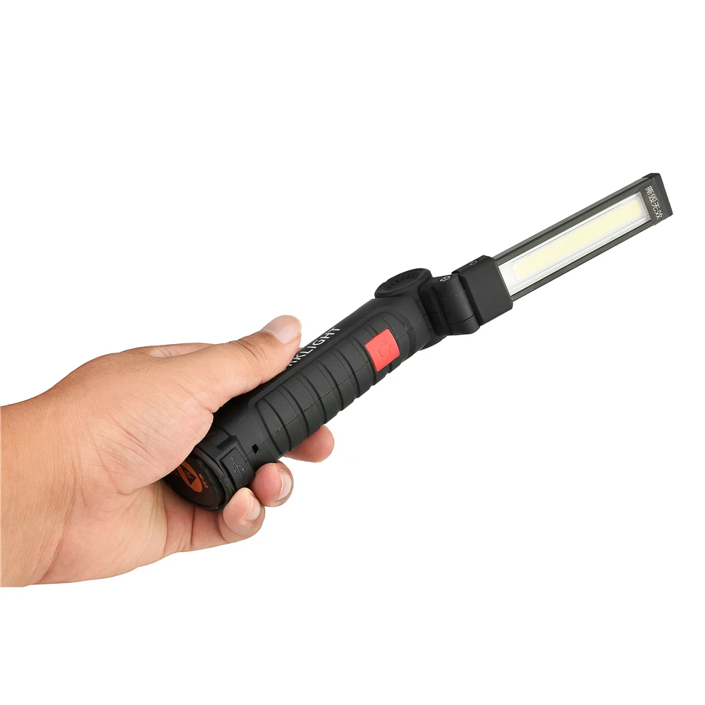 Prenosni 5 Način COB Svetilko, Baklo USB Polnilna LED delovna Lučka Magnetni COB Lanterna Visi Šotor Lučka Vgrajeno Baterijo