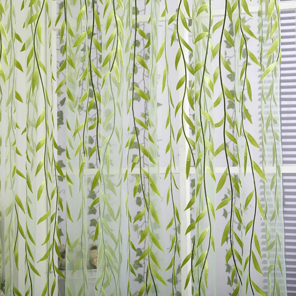 Protja offset natisnjeni Zaveso Tkanino kul okno Pastorala cvetlični Zavese za Okno Dnevna soba kuhinja