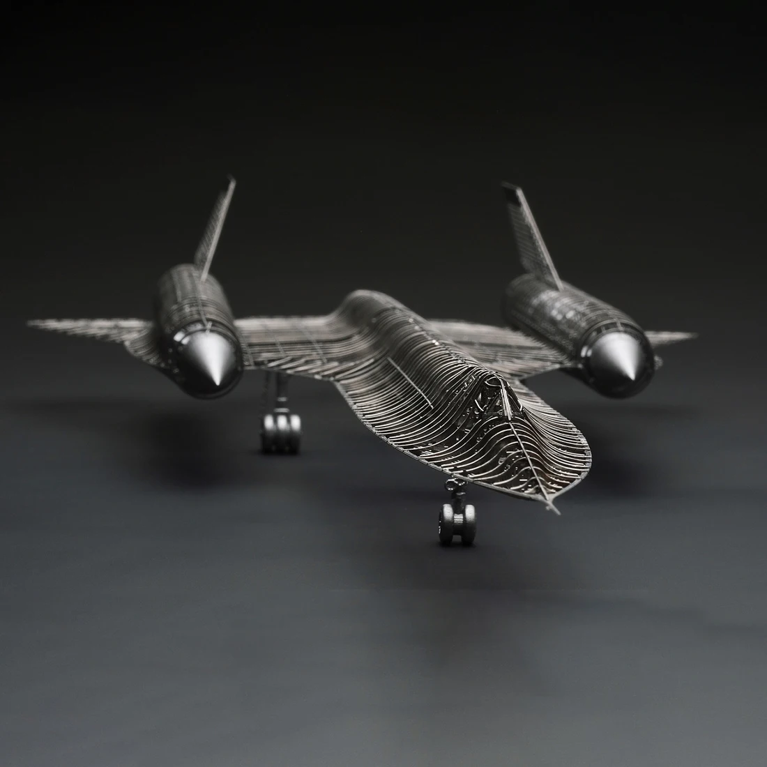 Rowsfire 1/144 SR-71 Zrakoplova Model Komplet Scout Zrakoplova Dekoracijo 3D Kovin, Sestavljanje Modela
