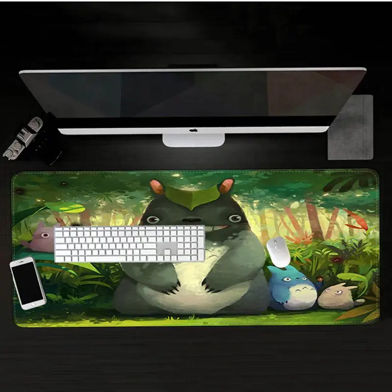 RuiCaiCa Totoro Preprost Načrt Trajne Gume Miško Mat Ploščica Velikosti za veliki Rob Zaklepanje Hitrost Verzija Igre Tipkovnico Pad