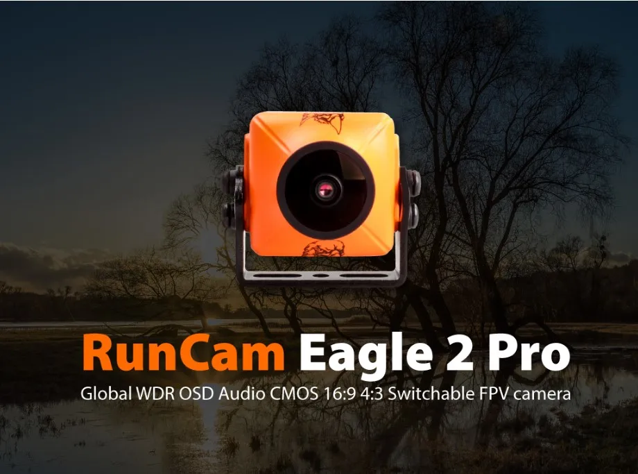 RunCam Orel 2 PRO 800TVL CMOS 2.1 mm/2,5 mm 16:9/ 4:3NTSC/PAL Switchable Super WDR FPV Kamero Nizke Latence