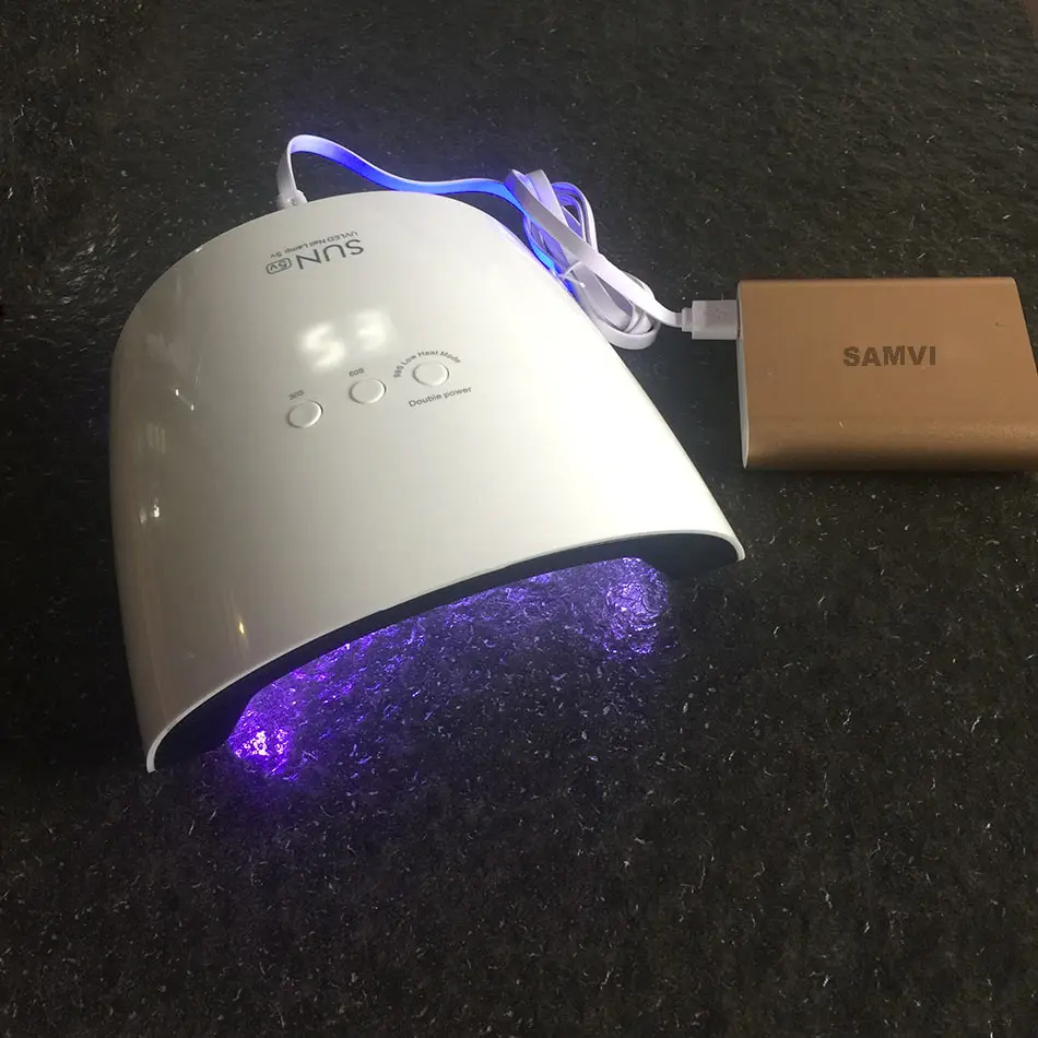 SAMVI SUN8SE 24W UV Lučka LED Lak za Lase Zdravljenju Geli za nohte LED Zaslon USB 5V Programirano Tipko Auto Senzor Manikura Nohtov Art Orodja