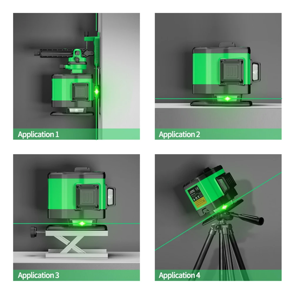 SNDWAY 3D 12 Linij 360 Zeleni Laser Izravnavanje Self-izravnavanje Ravni Naprave Iz Orodja Gradnje Preklopite na Daljavo Križ Linije