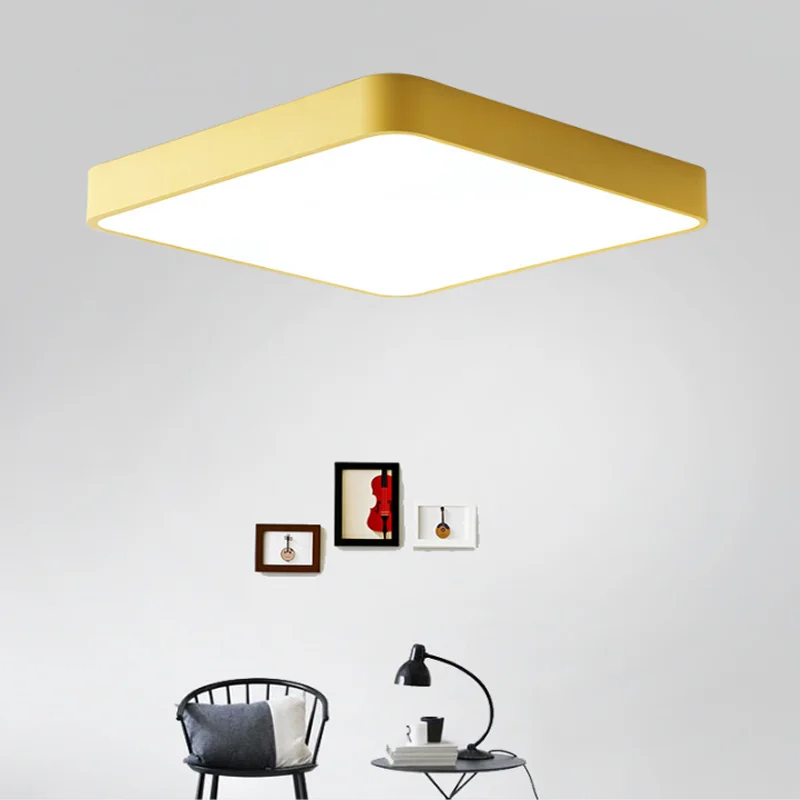Sodobno minimalistično LED stropna luč preprost površine vdelani daljinski upravljalnik zatemnitev stropne svetilke kuhinja dnevna soba spalnica stud