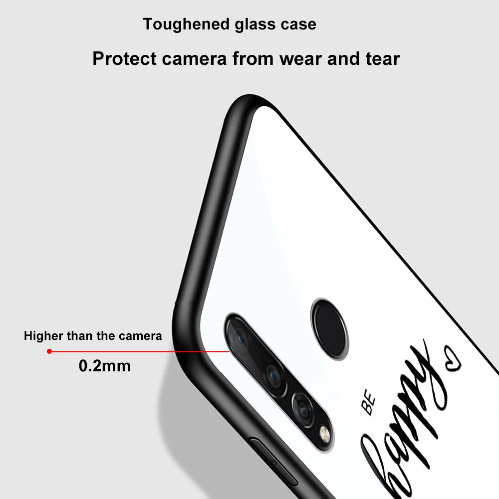 Srce Nasmeh Primeru za Huawei P30 P40 P20 Pro Lite Mate 40 30 20 Lite Pro Čast 30 20 10 Por Lite Stekla Telefon Primerih Kritje Fundas
