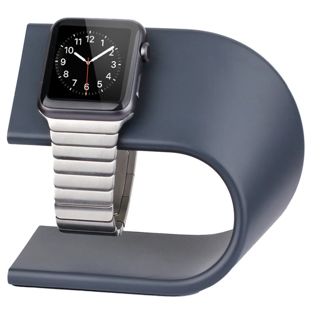 Stojalo Za Apple Watch polnilnik Station Dock U tip Aluminij zlitine Magnetni brezžično Polnjenje stojalo iWatch serije 6 5 4 3 se