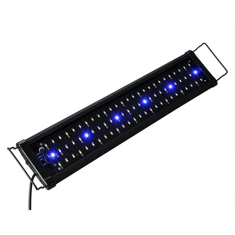 Super Slim LED Luči Akvarij Multi-Barvni Celoten Spekter Fish Tank Vodnih Rastlin, Morskih Rastejo Razsvetljave Svetilke 30-120 cm EU Plug