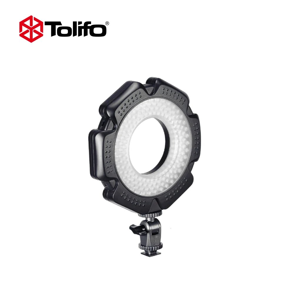 Tolifo R-160S 160 Ultra Tanek Led Video Luč LED Obroč Svetlobe Za Makro Fotograranje možnost zatemnitve Digitalne Kamere Nikon Video