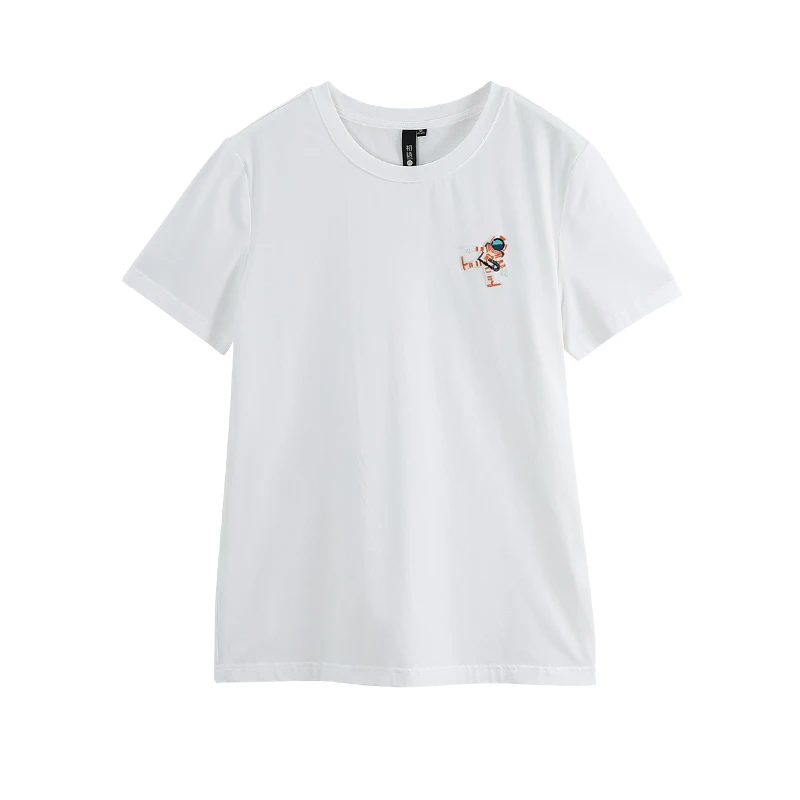 Toyouth Ženske Poletje T-Shirt Priložnostne Kratek Rokav Risanka Tiskanja Svoboden O-Vratu Ovratnik Shirt Ženski Bombaž Vrhovi