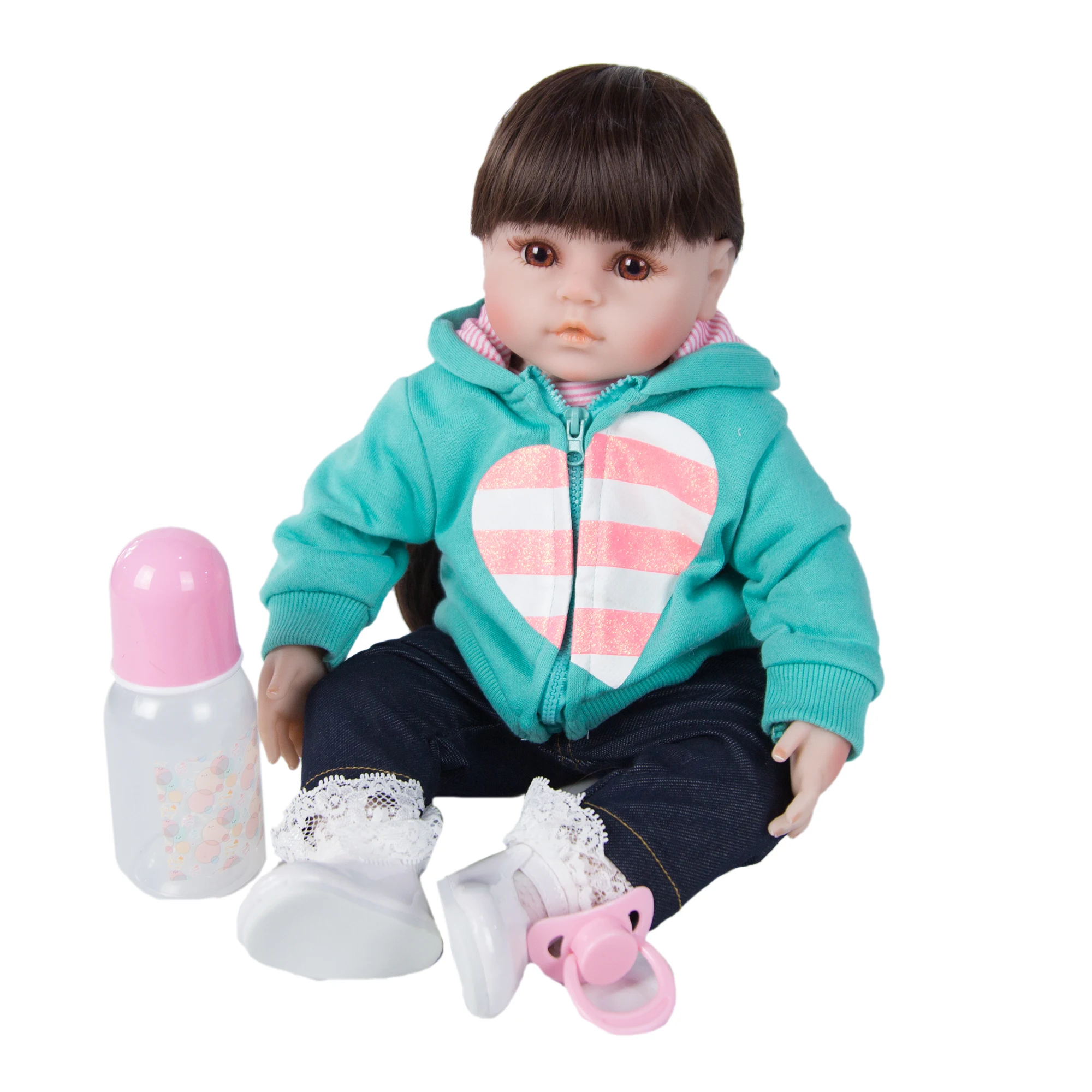 Veliki Popust 60 cm Prerojeni Lutke Realne Mehko Bombažno Telo Princesa Baby Doll Dekle Malčka Bebe Rojstni dan Darila Zajčica
