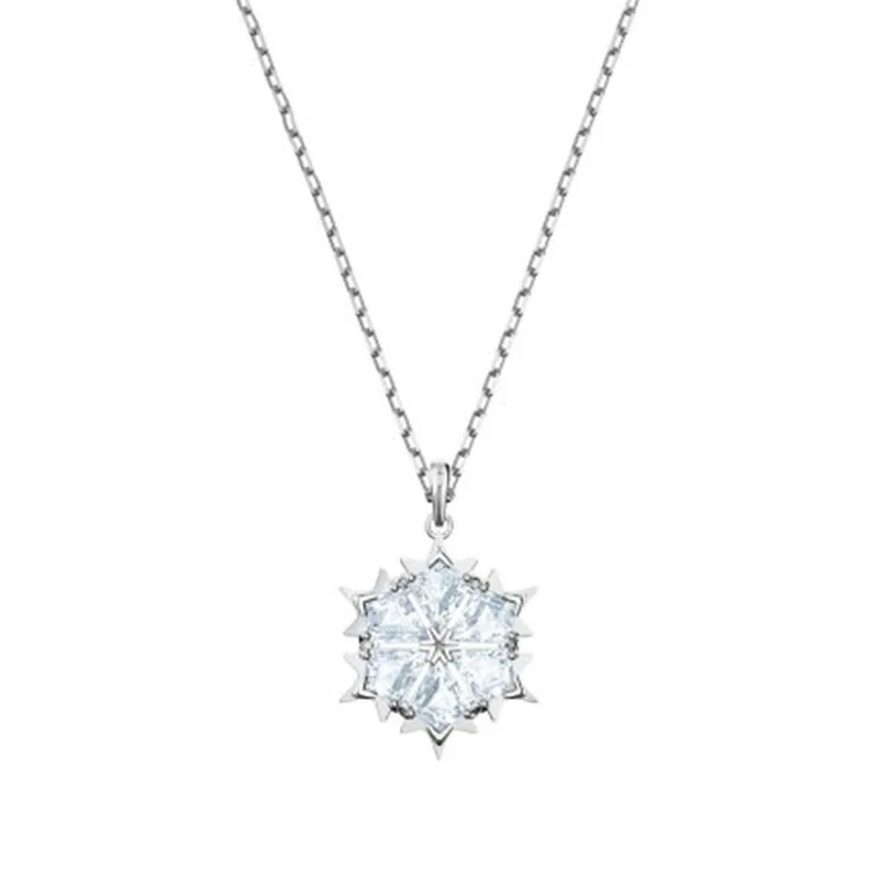 Visoka kakovost swa novo lepo snežinka romantično in sladko zvezda oblike žensk ogrlico, ki za rojstni dan, darilo za punco, nakit