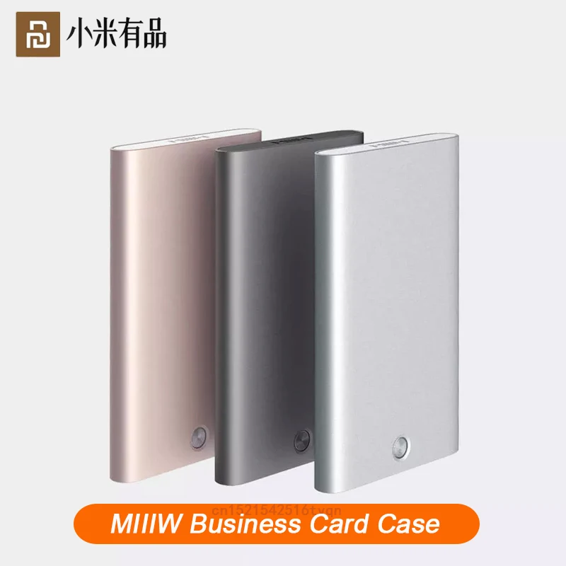 Xiaomi Youpin MIIIW Držalo iz Nerjavnega Jekla, Srebro, Aluminij Kreditno Kartico Primeru Izkaznico Polje Primeru Žepu, Torbi za Ženske, Moške