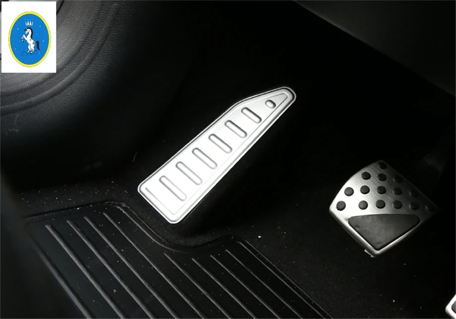 Yimaautotrims Auto Accessory Levo Nogo Ostali Noge Pedal Dekoracijo Plošča Pokrov Komplet Za Jeep Renegade - 2020 Srebrna, Rdeča