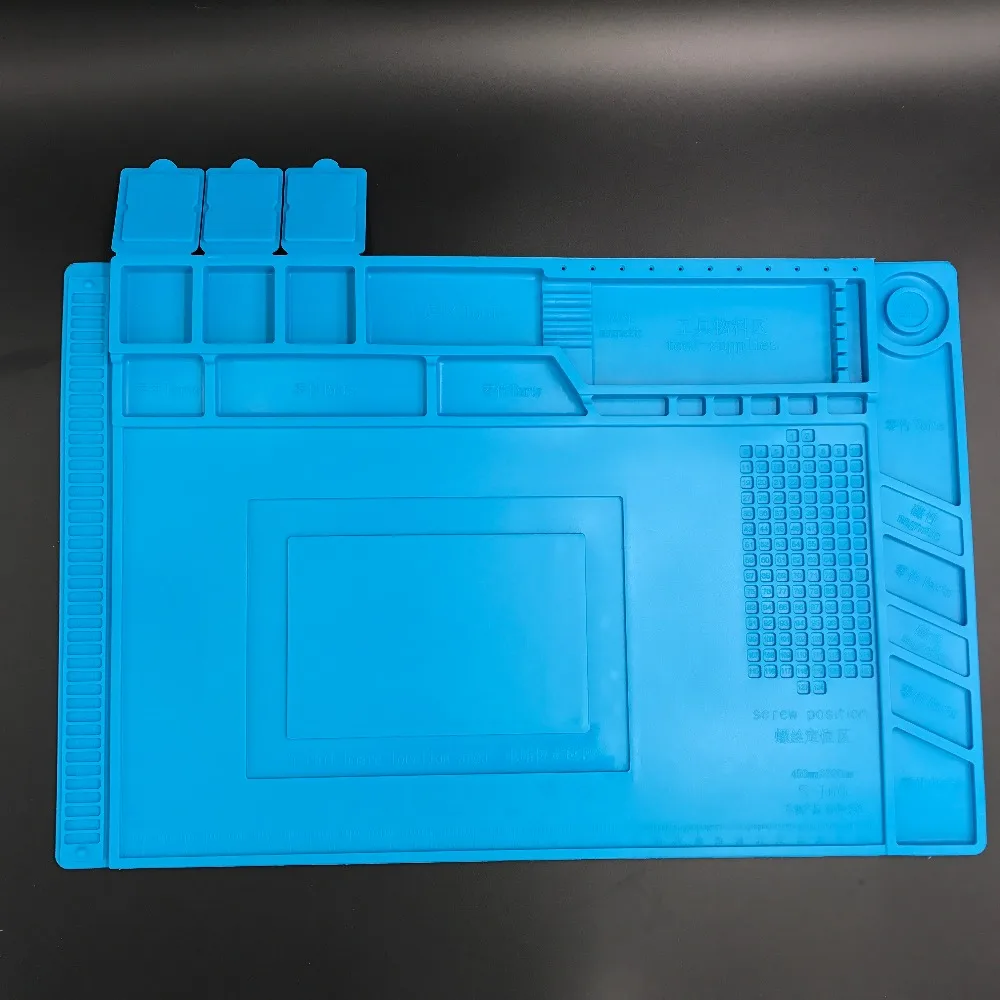Za 17,7 x 11.8 palčni Magnetni Projekta Mat Popravila Mat Toplotna Izolacija Silikonsko Blazinico Desk Mat BGA Spajkalno Postajo za Popravilo