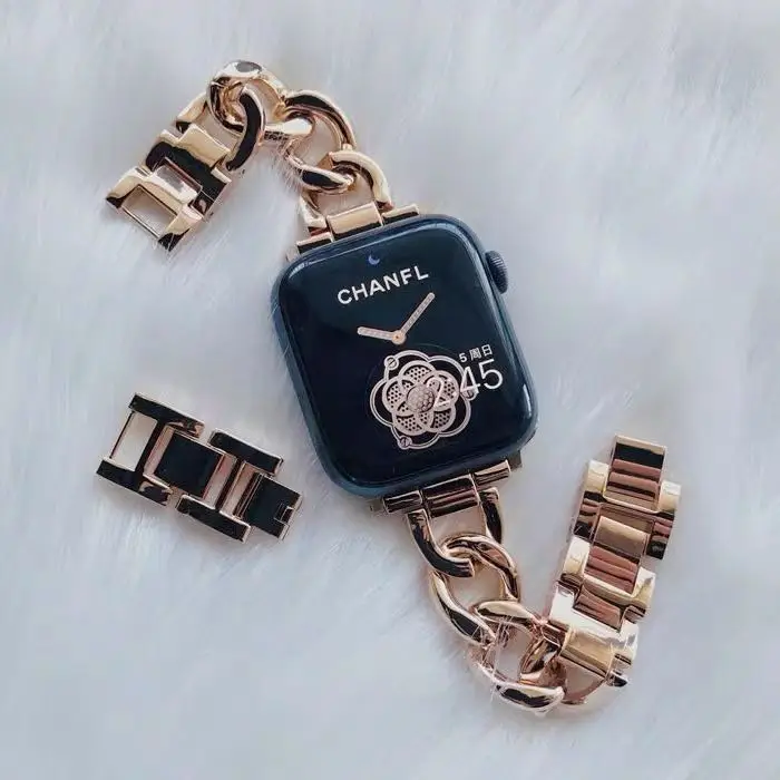 Za Apple watch band 6 5 4 3 2 1 44 mm 40 mm 42mm 38 mm kovinsko nerjavno jeklo denim trak Iwatch serije pribor Zapestnica