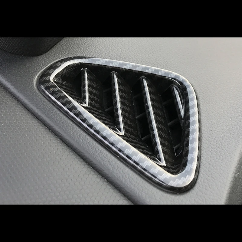 Za Hyundai Kona Encino 2018 2019 ABS Mat in Ogljikovih vlaken Avto spredaj Mala izstopu zraka Okrasni pokrov trim okvir svetilke 2pcs
