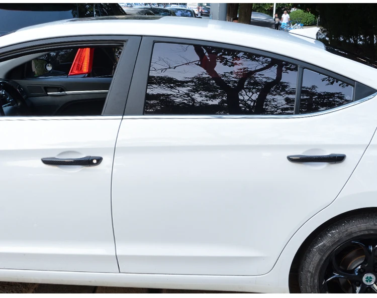 Za Hyundai Solaris 2017 2018 2019 2020 Chrome Ogljikovih Vlaken Vrata Avtomobila Ročaj Kritje Trim Nalepke Avto Styling Oprema Prekrivanje