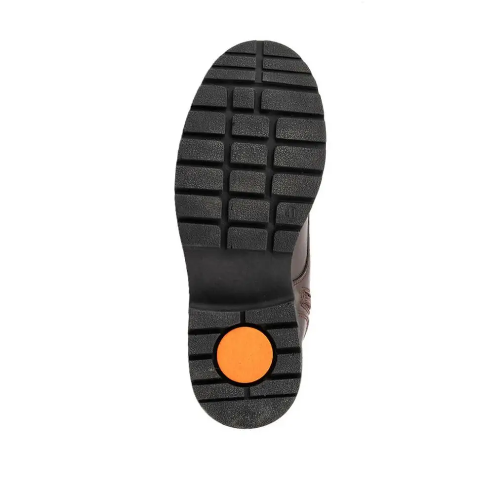 Črna in Rjava moški škornji Zimski odlično nepremočljiva in topla škorenj s strani zip hladno 2021 zbirka