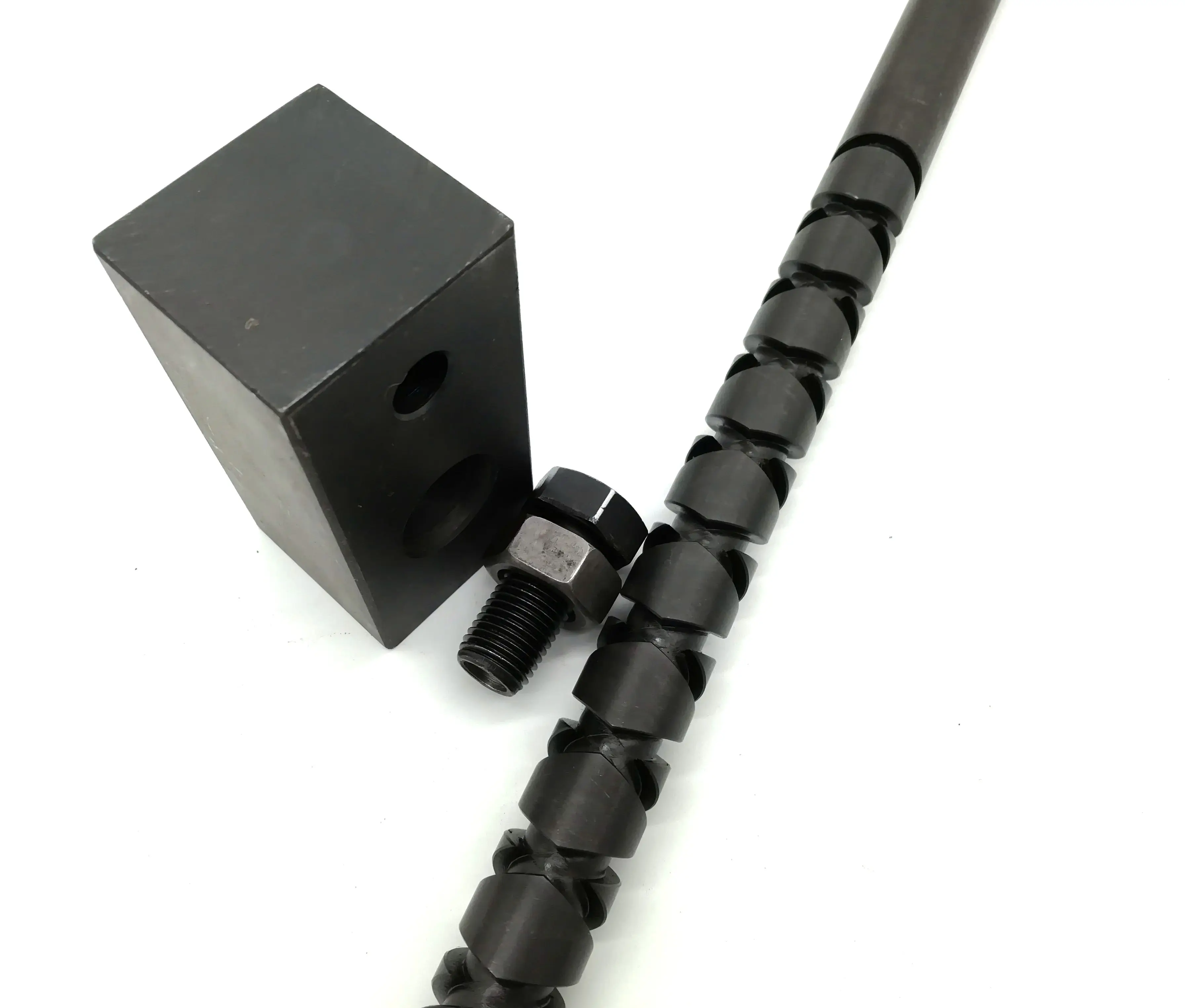 Črna, z Izmeničnim ali Obračalni Vijak z blok 500mm Dolžina 25 mm, premer
