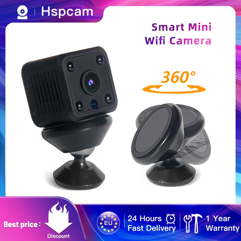 1080P HD 2MP Baterije Mini Ip Kamera, Wifi ip Kamera AI Človekovih odkrivanje Nočnega vida Dejavnost opozorila Kamere za domov/Mačke/hišni ljubljenčki